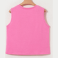 RTS Juni Sachet Pink Bow Print Boxy Fit Tank Top