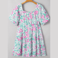 Amberly White Floral Print Ric-rac Trim Square Neck PLUS SIZE Mini Dress