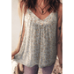 Karabelle Boho Floral Spaghetti Straps Tank Top