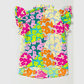 Colette Multicolour Abstract Print Pleated Flutter Sleeve Blouse