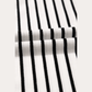 Dakota Black Stripe V Neck Tee and Casual Short Set