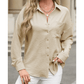 Liv Beige Pure Color Patch Pocket Shirt