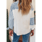 Shalee Sky Blue Leopard Striped Western Casual Shirt