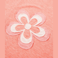 Crystal Fresh Salmon Floral Patchwork V Neck Long Sleeve T Shirt