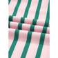 Lue Green Stripe Color Block Exposed Seam Side Slit PLUS SIZE Sweatshirt