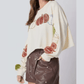 Pumpkin Sequin Long Sleeve Sweatshirt