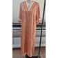 Karah  V Neck Floral Pattern Half Sleeved Bohemian Dress - 2 Colors