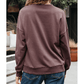 Kitty Terry Bow Pattern Drop Shoulder Sweatshirt