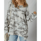 Farah Multicolour Retro Camouflage Print Exposed Seam Patchwork Drop Shoulder Sweatshirt