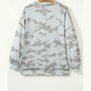 Farah Multicolour Retro Camouflage Print Exposed Seam Patchwork Drop Shoulder Sweatshirt