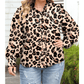 Cassidy Leopard Print PLUS SIZE Button Front Shirt
