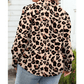 Cassidy Leopard Print PLUS SIZE Button Front Shirt