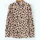 Cassidy Leopard Print PLUS SIZE Button Front Shirt