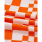 Cammie Orange Checkered Open Front Drop Shoulder Cardigan