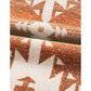 Livy Khaki Quarter Zip Elastic Cuffs Aztec Sweatshirt