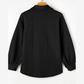 Maddox Black Cable Texture Puff Sleeve Loose Shacket