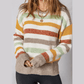 Laylee Multicolour Stripe Drop Shoulder Crew Neck Sweater