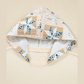 Karleigh Beige Western Geo Pattern Patchwork Hoodie with Kangaroo Pocket