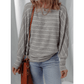 Jocelyn Stripe Dolman Sleeve Drop Shoulder Top