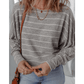 Jocelyn Stripe Dolman Sleeve Drop Shoulder Top