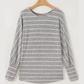 Jocelyn Stripe Dolman Sleeve Drop Shoulder Top