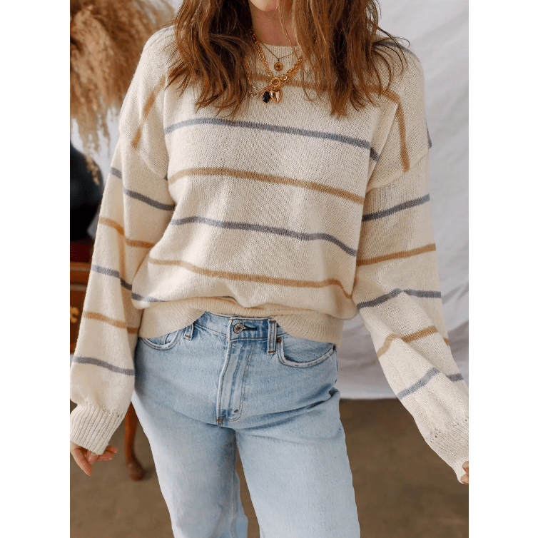 Willa Ribbed Edge Drop Shoulder Sweater