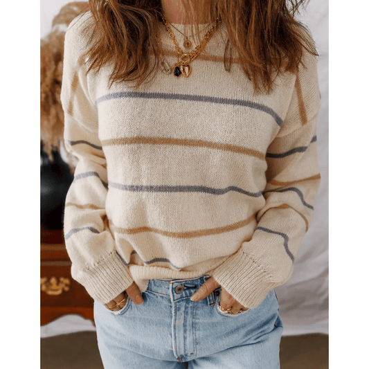 Willa Ribbed Edge Drop Shoulder Sweater
