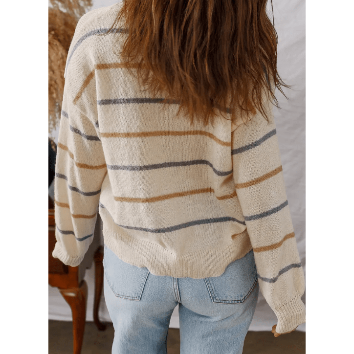 Willa Ribbed Edge Drop Shoulder Sweater