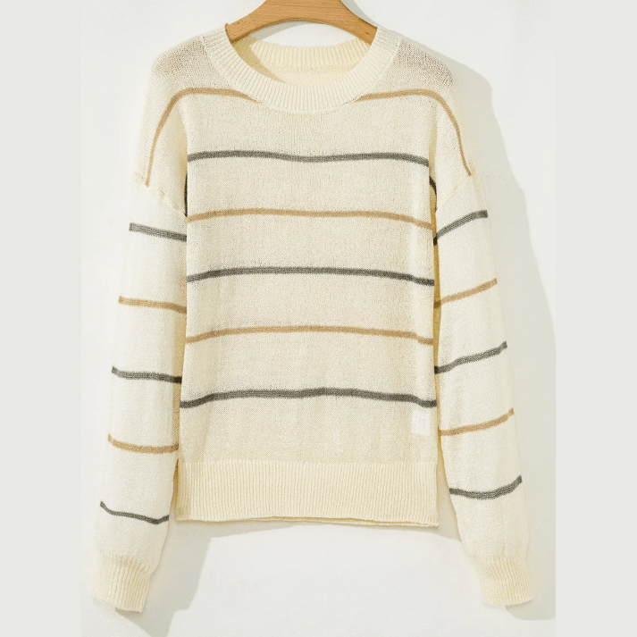 Willa Ribbed Edge Drop Shoulder Sweater