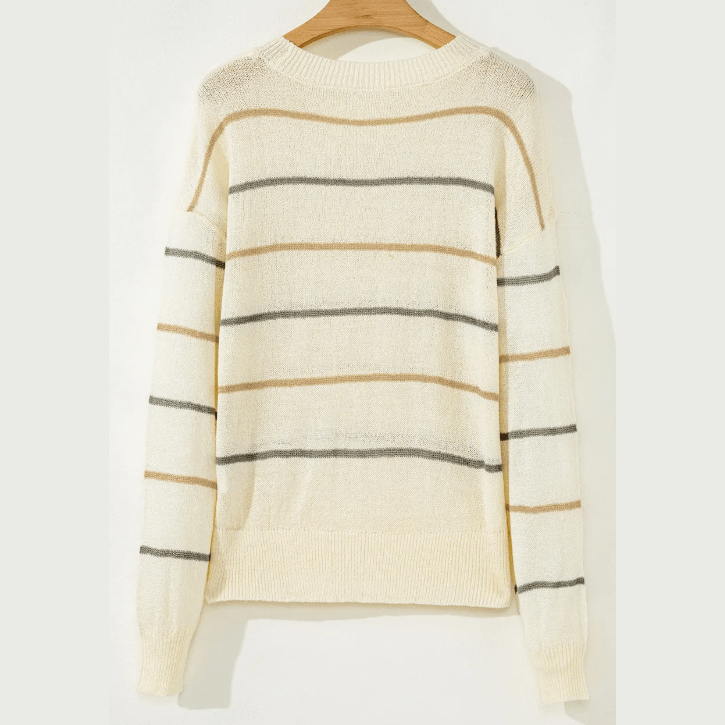 Willa Ribbed Edge Drop Shoulder Sweater