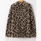 Odessa Brown Leopard Open Casual Cardigan