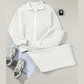 Bellah Grey Drop Shoulder Zip Up Jacket Drawstring Pants Active 2pcs Set