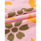 Avabella Pink Floral Print Zip Neck Striped Patchwork Long Sleeve Drawstring Dress