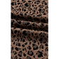 Brixley Brown Ribbed Trim Leopard Print Long Sleeve Top