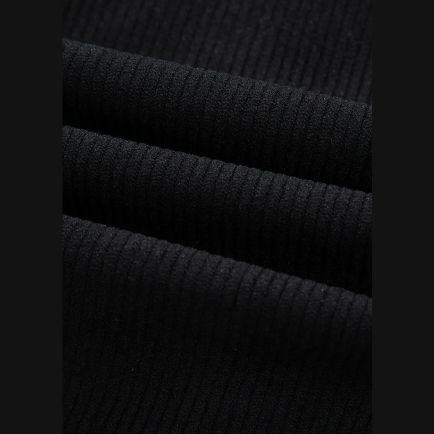 Jules Black Corduroy Shirt Style Full Button Long Sleeve Shift Mini Dress