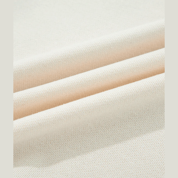 RTS White Solid Color Cute Bow Detail Loose Hoodie