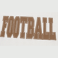 RTS White FOOTBALL 3D Letter Graphic Crew Neck Sweatshirt