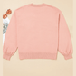 RTS Big Flower Accent Bubble Sleeve Drop Shoulder Sweater