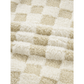 Belle Khaki Sherpa Checkerboard Snap Button Vest Jacket With Pocket