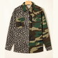 Sorsha Leopard Camo Patchwork Oversize Shacket