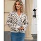 Madonna Bow Front Ruffled Cuff Leopard Cardigan - 3 Colors