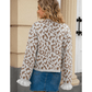 Madonna Bow Front Ruffled Cuff Leopard Cardigan - 3 Colors