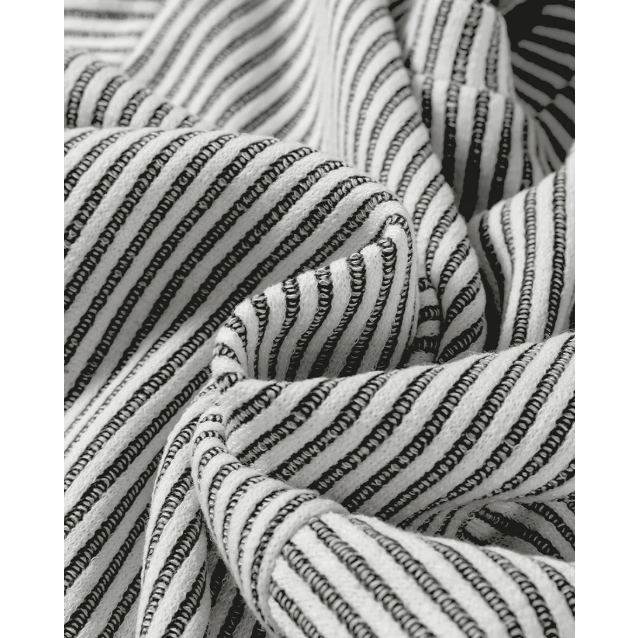 Mirabella Ribbed Knit Round Neck Long Lantern Sleeve Top