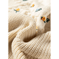 RTS Jayla Mixed Texture Knit Flower Embroidered Detail Casual Sweater