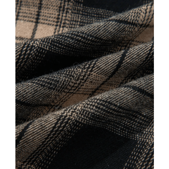 Scarlette Retro Plaid Double Flap Pocket Brushed Shacket