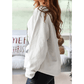 White Pearl Plaid Christmas Tree Patched Drop Shoulder Sweatshirt
