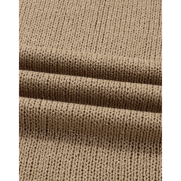 Eva Pale Khaki Oversize Drop Shoulder Slouchy Sweater Dress