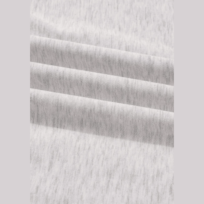 Ingrid Light Grey Polo Collar V Neck Pullover and Drawstring Sweatpants Set