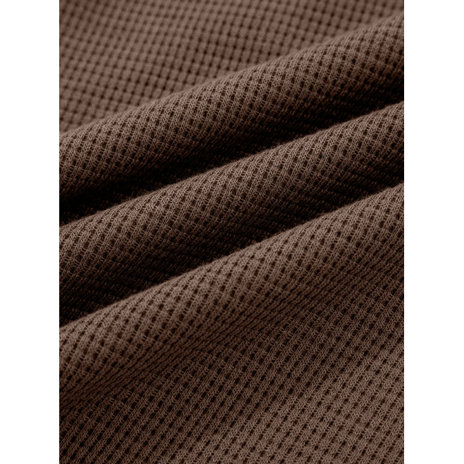 Whitney Brown Plaid Patchwork Button Down Drawstring Hooded Shacket