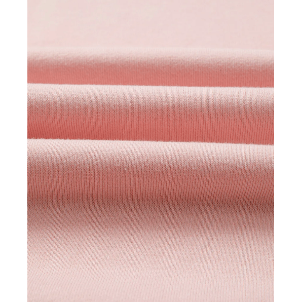 Getty Light Pink Color Block Mix Texture Waffle Patchwork Oversize Sweatshirt